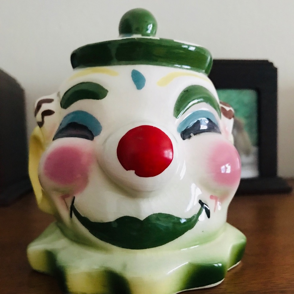Vintage Retro Clown Ceramic